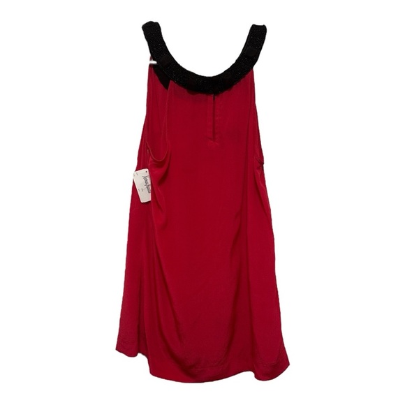 Hannah Jo Silk Blouse with beaded collar NWT NEIMAN MARCUS 90’s Vintage SMALL - Picture 2 of 5